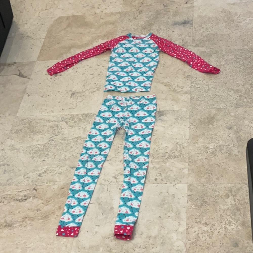 Hatley Blue and Pink Kids Pajama Set